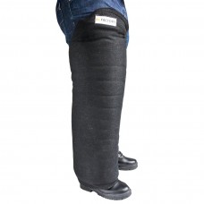 Leg bite sleeve Level 4. With Velcro closing (black)